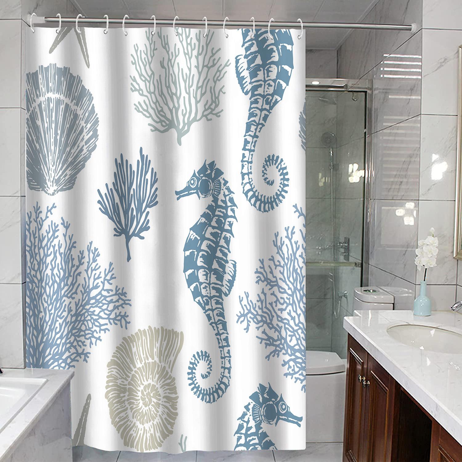 

JINRUN утолщенная водонепроницаемая занавеска для ванной комнаты, устойчивая к плесени, занавеска для душа, занавеска для душевой перегородки, занавеска для душа, занавеска для ванной комнаты, бесплатная перфорация 180*180cm