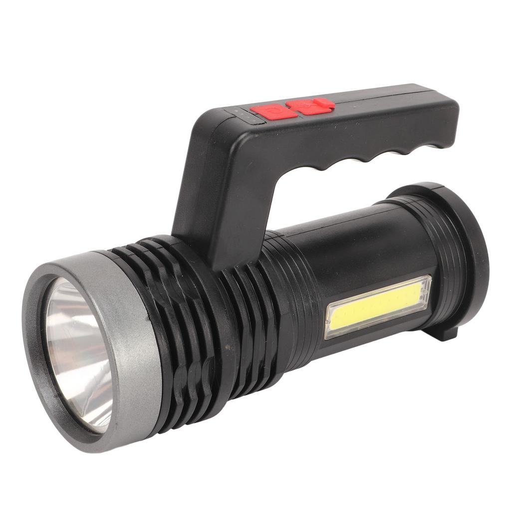 LED Flashlight USB Rechargeable IPX4 Waterproof Aluminum Alloy Portable LED Searchlight with COB Side Light
