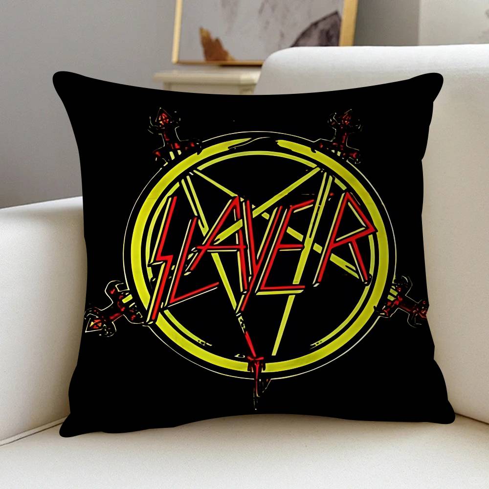 S-Salyer Font And Slayer Logo Cushion Cover 30x50 Polyester Sofa Cushions Decorative Throw Pillows Home Decoration Pillowcover