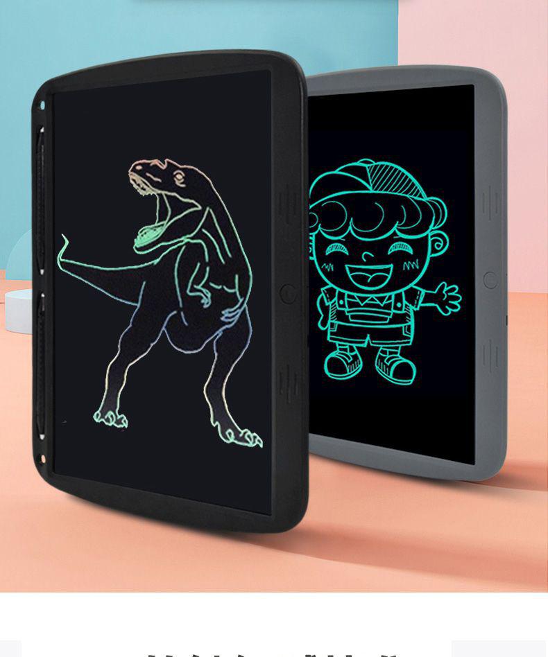 15" Rechargeable LCD Writing Board: High-Brightness Color Drawing Tablet for Smart Office and Children's Early Education.