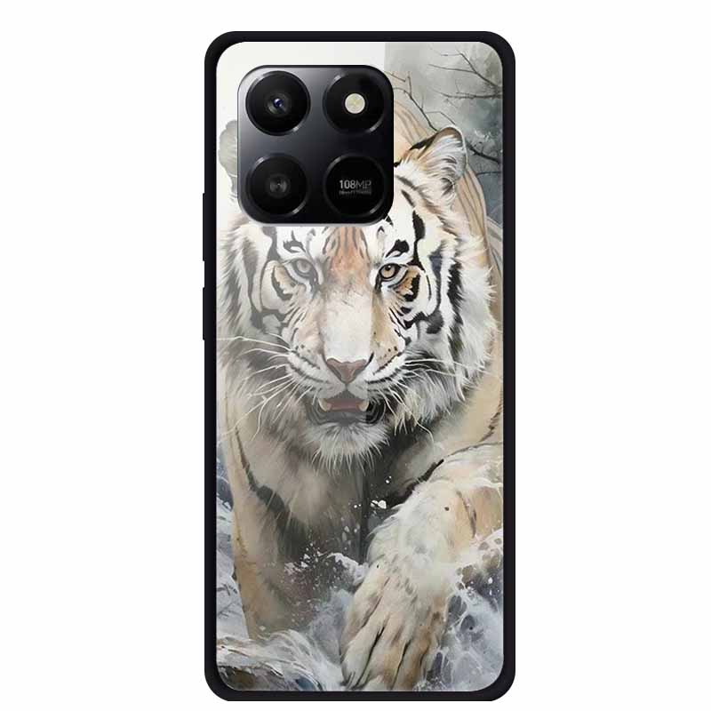 Glass Case For Honor X7d Play 10T 5G Case Soft Bumper Hard Tempered Glass Back Cover For Honor 400 Smart 2025 Phone Cases Fundas