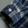 Plus-Size ~ Export Laomei Loose Plus Size Gingham Long-Sleeved Thickened Shirt Coat Plus and Extra Size Men's Shirt Fashion