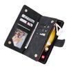 Samsung S25 EDGE Multi-Card Zipper Leather Case with Card Slot for S24FE/Note20