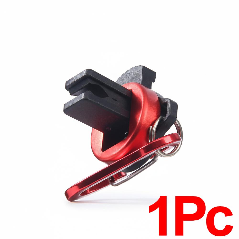 Durable Fishing Belt Clip Rod Holder Clip Portable Rod Holder Aluminum Alloy With Safety Lock Sturdy Waist Clip Fishing Rod Gear