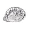 Muschelförmige Obst-Servierplatte Edelstahl-Salatschüssel für Esstisch-Dekoration Salate Desserts Nuss-Display