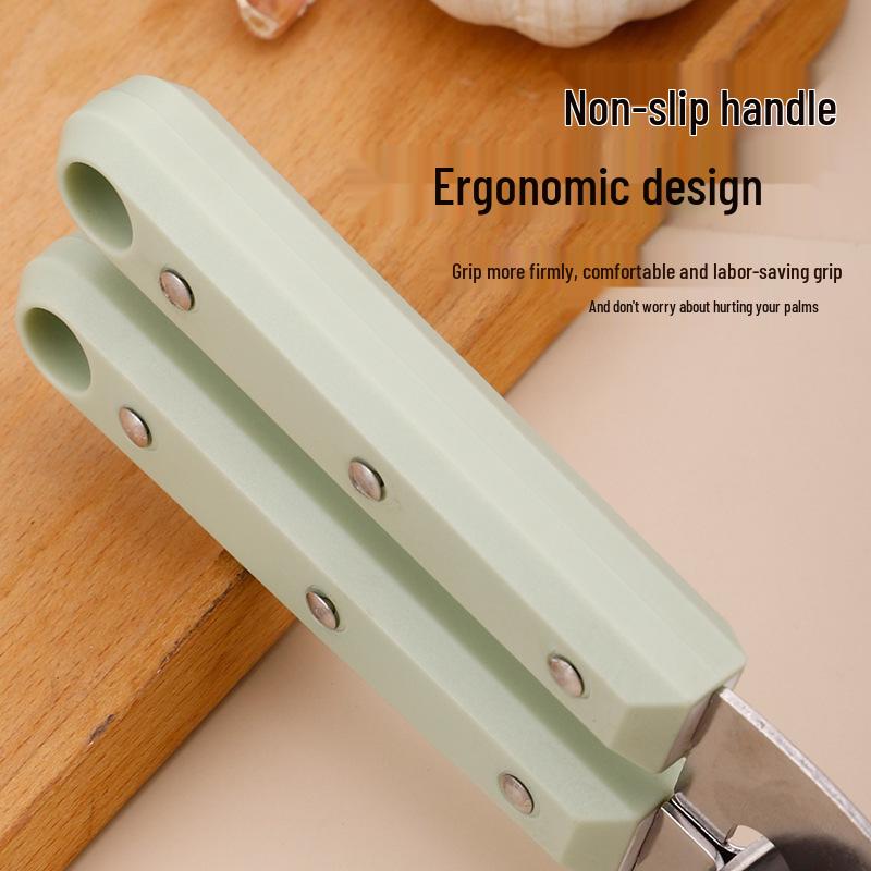 Stainless Steel Non-Slip Garlic & Ginger Press/Masher Tool