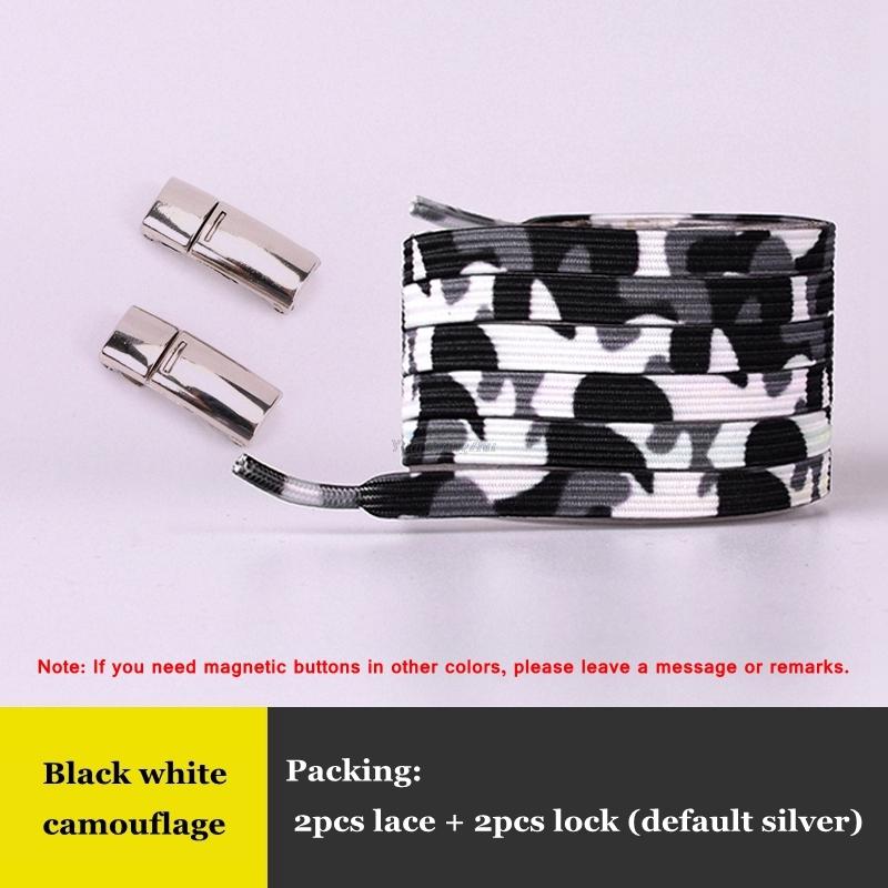 New Elastic Magnetic Shoelaces Sneakers Shoelace Kids Adult No Tie Shoe Laces Rainbow Lock Lazy Laces One Size Fits All Shoes