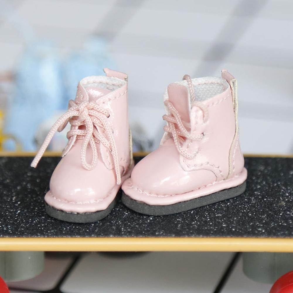 OB11 Shoes (2.5*1.1cm) Doll Shiny Boots 1/12 BJD Doll Shoes GSC...