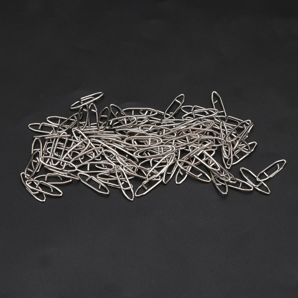 100Pcs Fishing Tackle Power Clips Stainless Steel Fast Change Speed Clips Connector S
