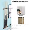1Pc 6-Slot Wood Snooker Rod Hanging Bracket Wall-Mounted Pool Rod Holding Stands Professional Durable Tools Billiard Accessories