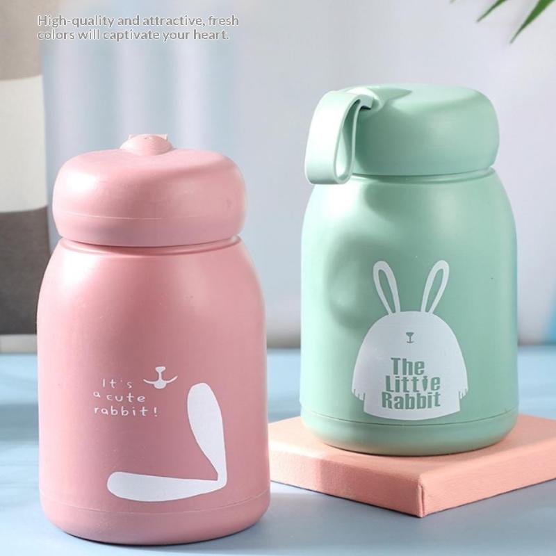 5/10Pcs Rabbit Tumbler Hot And Cold Tumbler Souvenir Glass Cup Thumbler Cup Leakproof Water Bottle Mug Drinkware