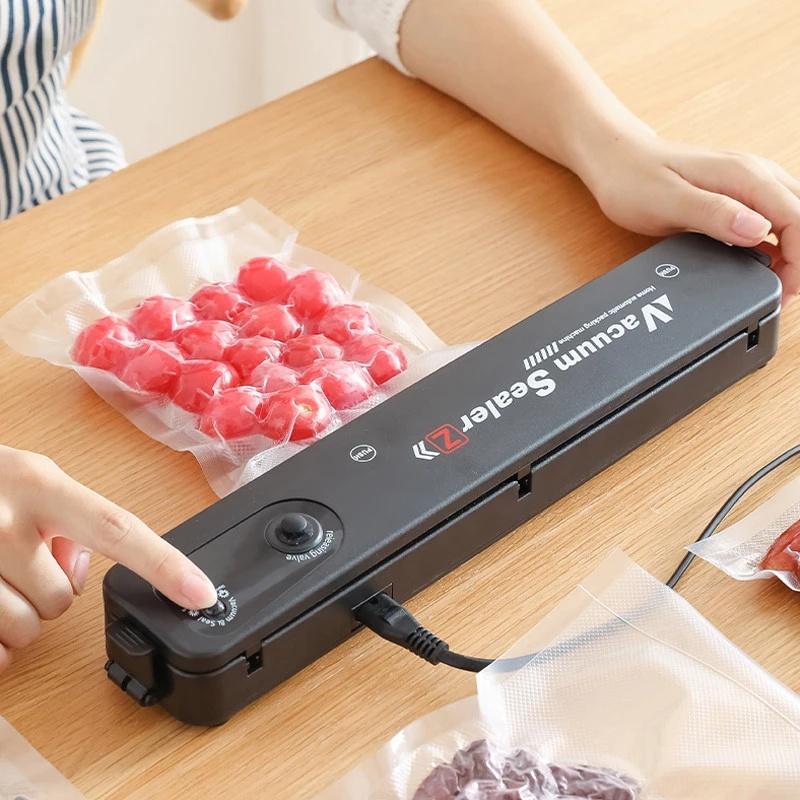 Household Kitchen Vacuum Sealer Packaging Machine with 10pcs Vacuum Bags Household Sealer Food Vacuum Sealer Promotion