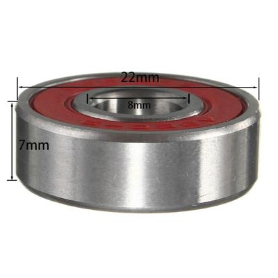 10ks 608 2RS 8x22x7mm Červená kolečka pro skateboardy ABEC-9 Miniaturní hřídele Nástroj Skate Koloběžka Ocelová ložiska Vysoký výkon Váleček