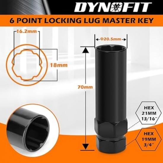 6&7 Point Spline Socket Key Set with 21mm(13/16")&22mm (7/8") Hex for M14X1.5 M1