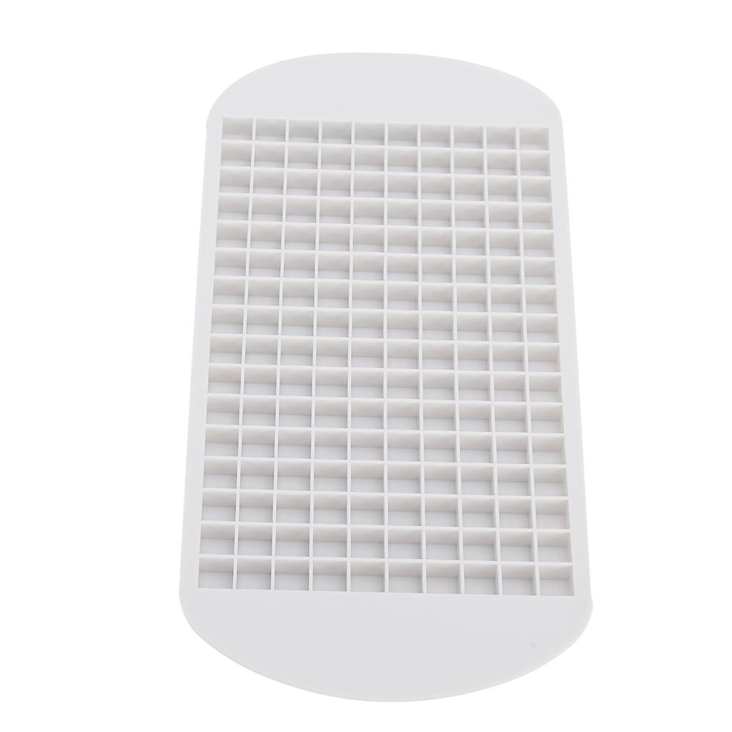 160 Grid Ice Tray Square Flexible Silicone High Temperature Resistant Mini Ice Cube Mold for Home RestaurantWhite