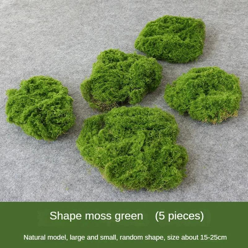 Artificial Grass Mat Green Simulation Moss Carpet Flower Shop Bonsai Landscape Decorations DIY Outdoor Garden Fake Rock Turf