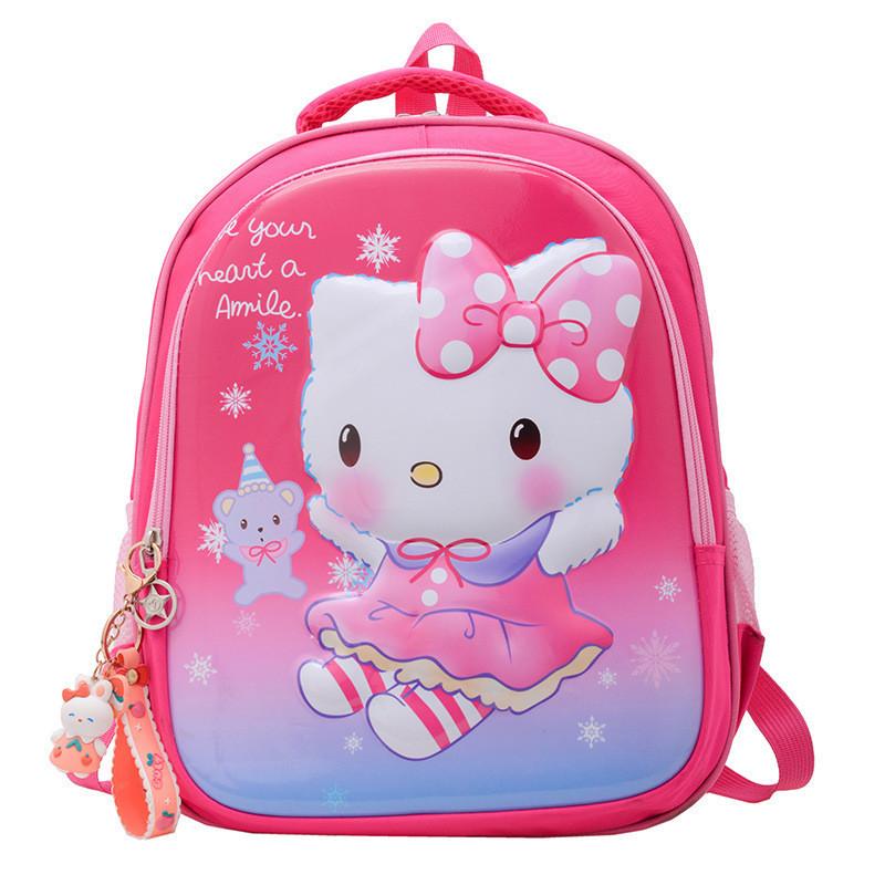 

Adorable Large Capacity Cartoon Kids Backpack For Kindergarten And Early Grades розы красного