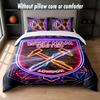 Set Biancheria da Letto West Ham United Football Design 1 Copripiumino + 2 Federe Morbido Traspirante Biancheria da Letto per la Casa