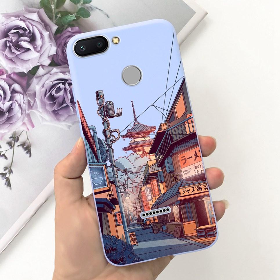 For Cover Xiaomi Redmi 6 6A 6Pro Bumper Shell Fashion Stylish Design Phone Cover For Redmi6 Redmi6a Soft Liquid Silicone Fundas