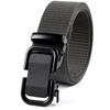 Men'S Belt Automatic Metal Buckle Imitation Nylon Webbing Outdoor Work Belt Toothless Automatic Buckle Casual Sports Canvas Belt