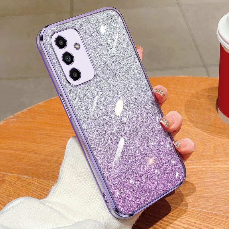 A04E A12 5G Luxury Glitter Silicone Case For Samsung galaxy A15 54 A25 34 A35 A55 A05s A14 16 A53 A52 Shockproof Back Cover Case