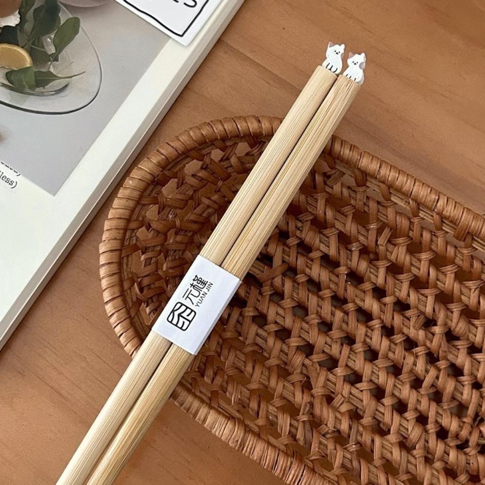Dog Cat Noodle Chopsticks Long Hot Pot Use Chopsticks Cartoon Long Chopstick  Kitchenware