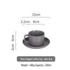 OLOEY Vintage Bone China Coffee Cup & Saucer Set