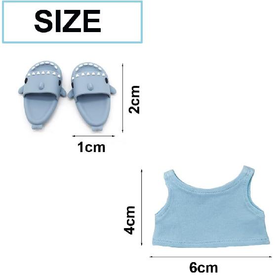 Hamster Costume Set with Shirt, Hat, Shoes, Small Animal Cute Shark Slipper for Real Pets, Cute Mini Rat Holiday Party Clothes, for Fun, Photos.