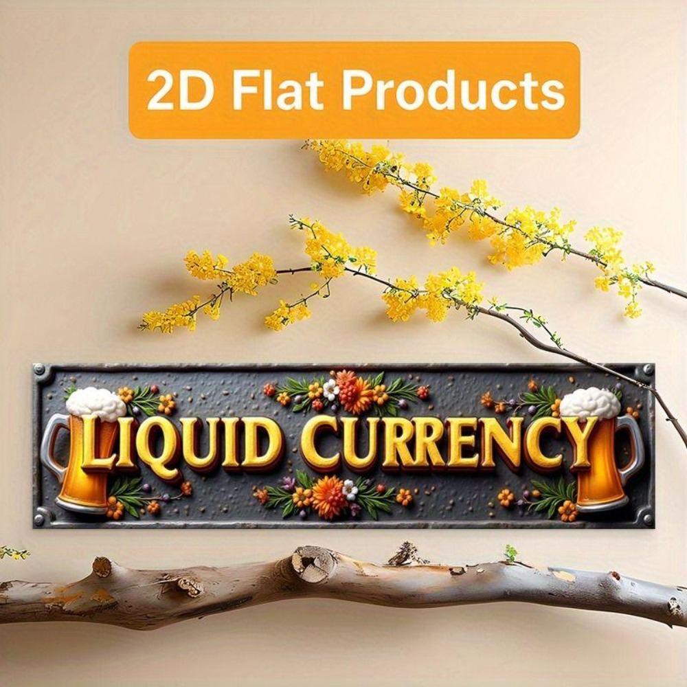 Retro Metal Wall Art for Home Office Beer Bar Decor