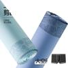 HLA Men's Underwear, Ice Silk Seamless Mesh, 10A Antibacterial Cool Breathable Boxer Briefs, Four-Corner Shorts, 3-Pack