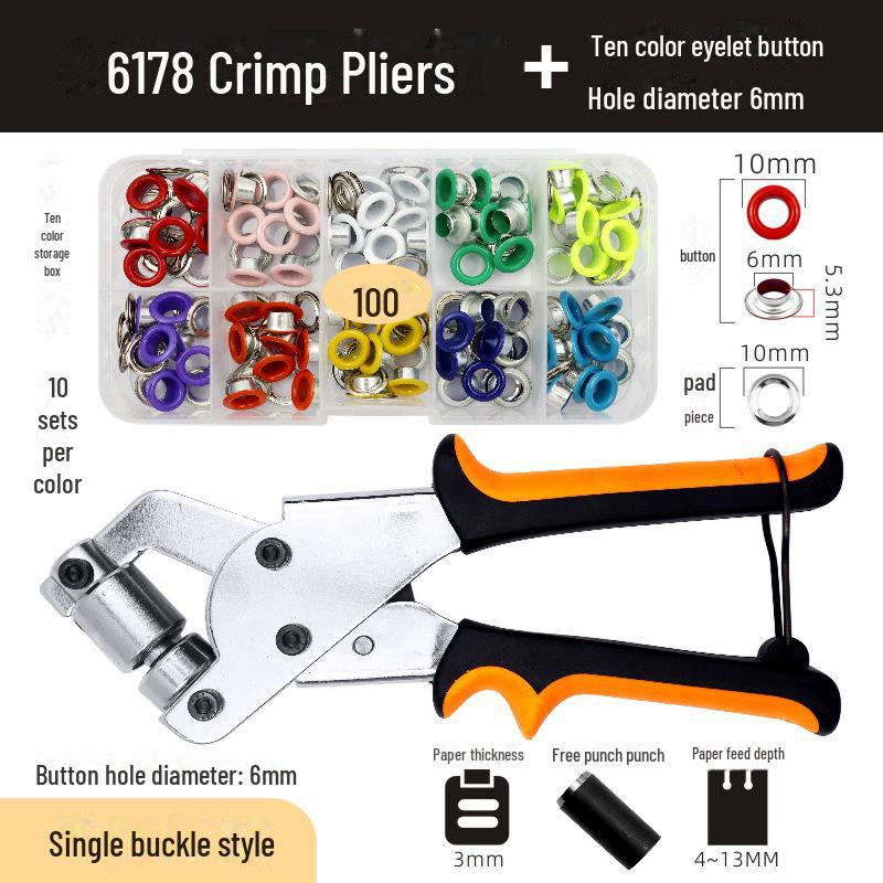 Air Eye Installation Pliers Set with Display Stand, Printing Cloth, and Press Buckle for Posters