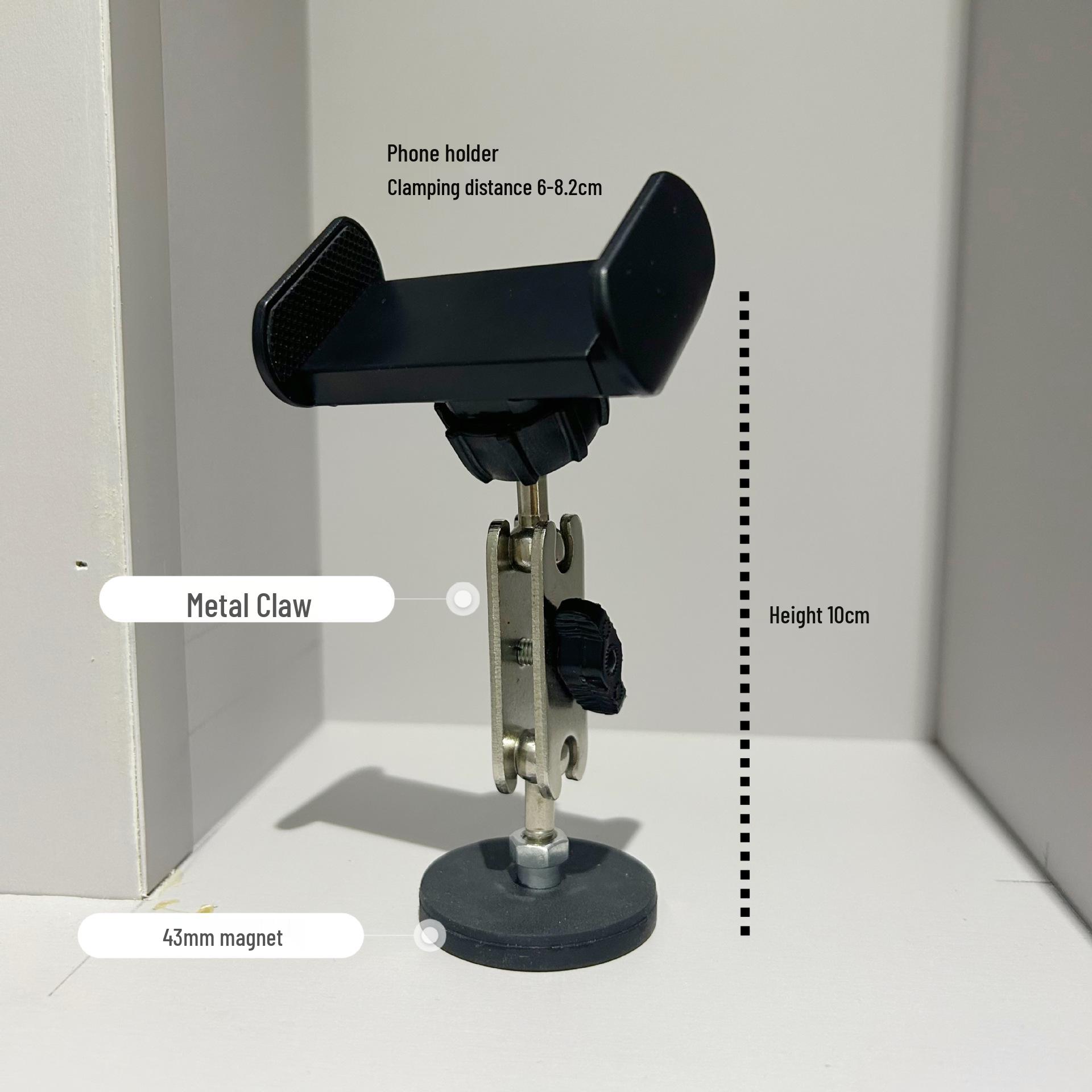 

360° Rotating Magnetic Phone Holder with Metal Flex Arm for Outdoor Broadcasts