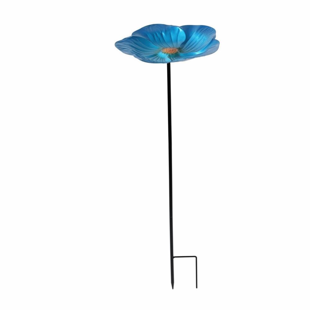 Flower Shape Bee Butterfly Watering Station Ornamental Horticulture Bird Bath Yard Type E