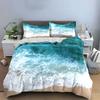 Beach-Themed Three-Piece Decoration Set Multiple Sizes Kid'S And Adults' Bedroom Exquisite 3Pc Bedding Set, Gift