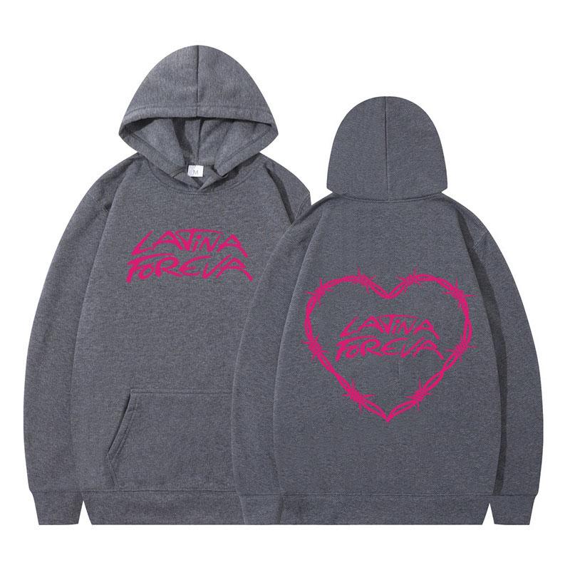 Karol G Latina Foreva Aesthetic Graphic Tops Man Woman Sweatshirts Long-sleeved Loose Casual Oversized Autumn Winter Pullover