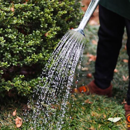 5/7/10/15L Stainless Steel Flower Waterer Can Large Capacity Lightweight Metal Watering Pot with Long Spout Garden Flower Can