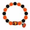 Colorful Beads Halloween Crystal Bracelet Spooky Ghost Bat Charm Bracelet  Gift