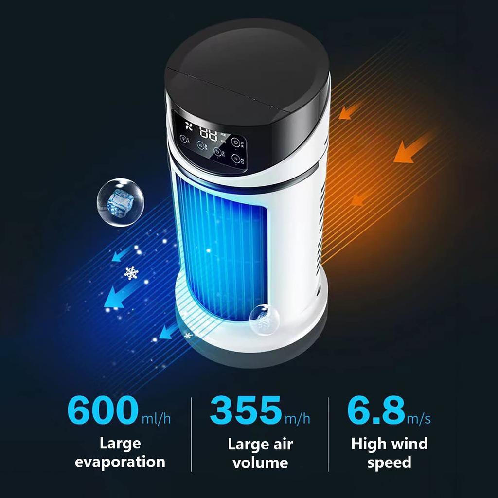 Portable Evaporative Atmospheres Cooler, Usb Personals Timer Fan Standing Cool-off Fan