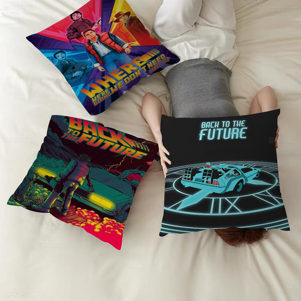 B-back To The F-future Pillowcases Home Bedding Decorative Pillow Cover Wedding Super Soft Pillow Case