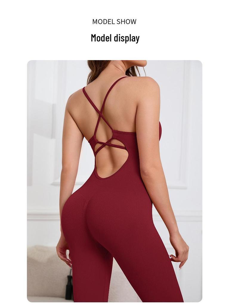 Seamless Ribbed Padded Leggings & Butt-Lifting Fitness Bodysuit