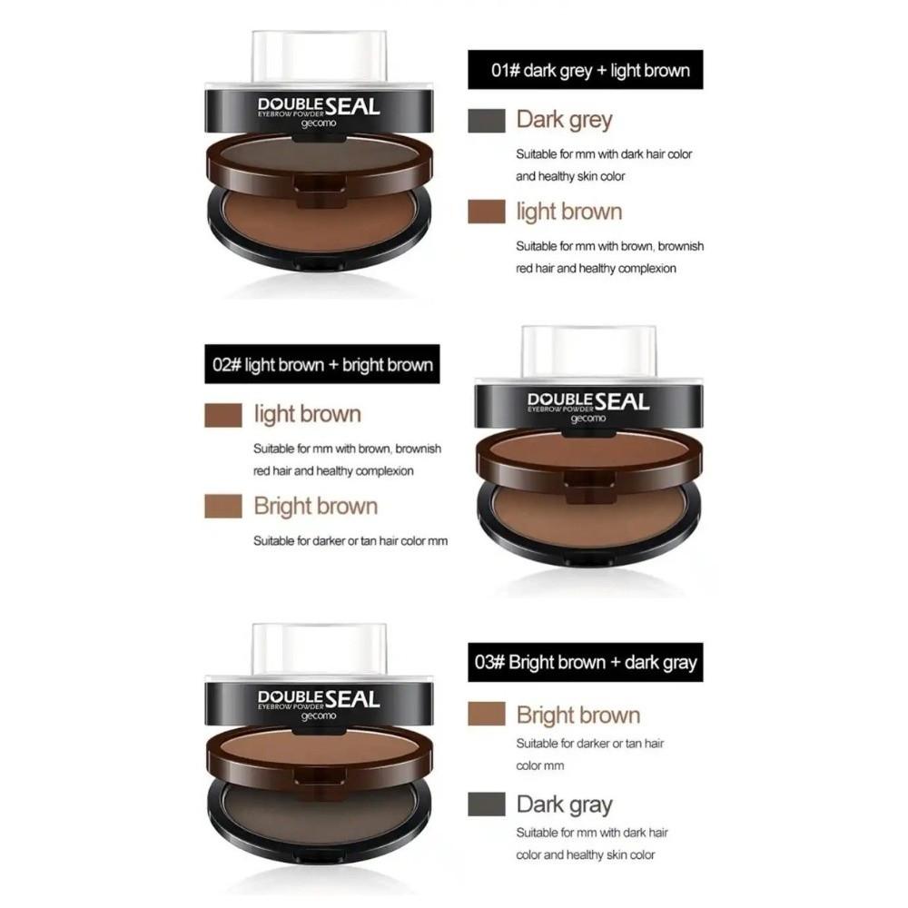 Perfect Shape 2 Colors Eyebrow Seal Stamp Quick Make Up Lazy Person Brow Stamps Girl