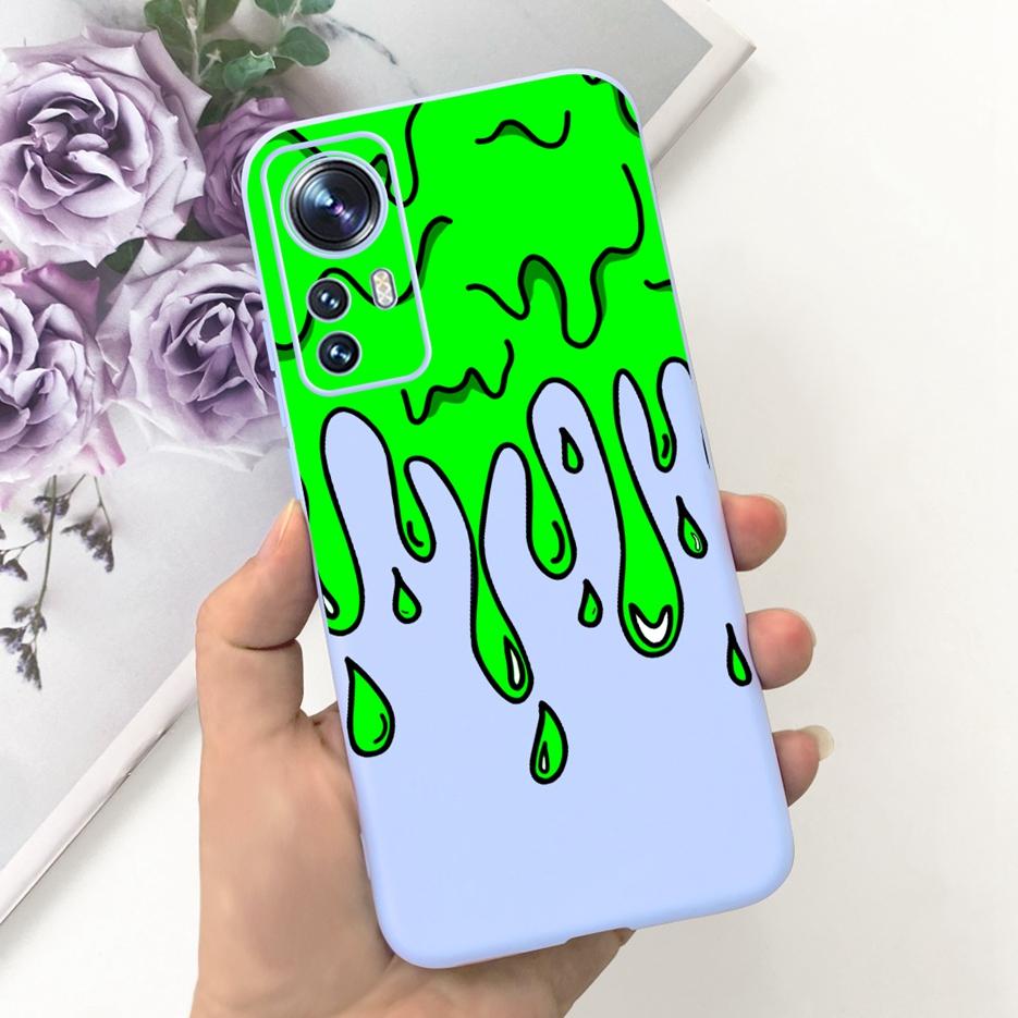 For Xiaomi Mi 12 Lite 5G Case Cute Fashion Cartoon Cover Soft Silicone Phone Case For Xiaomi Mi 12 12X Mi12 Pro 5G Fundas Bumper