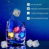 12-60PCS LED Light Up Ice Cube Lamp Reusable 3D Atmosphere Light Eco-friendly Promotional Lamp for Party Bar Wedding KTV Decor
