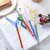 Colorful Glass Straws Reusable Drinking Straw Spiral Shape Easy to Use Clean