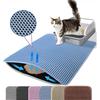 Cat Litter Mat Double Layer Pet Non Slip Big Pet Litter Box Filter MatWear Resistant Waterproof Anti-slip Cat Litter Mat