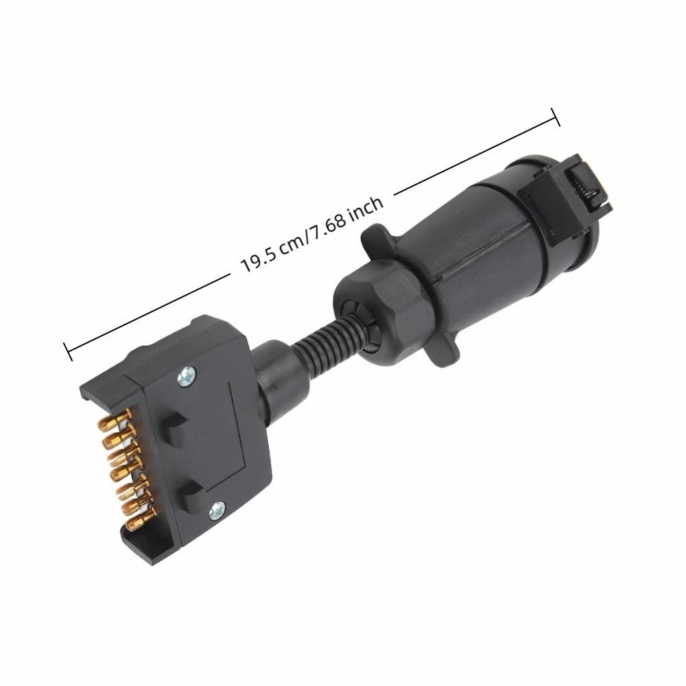 Durable Construction 7 PIN Trailer Adapter Plug Female To Flat Flat Male Connector Wiring Connector Trailer Wiring