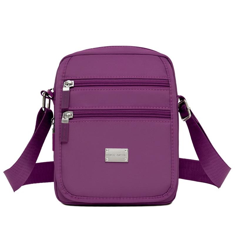 Women's Crossbody Bag Multi-Pocket Shoulder Bag Mother Bag Nylon Large Capacity Square Bag