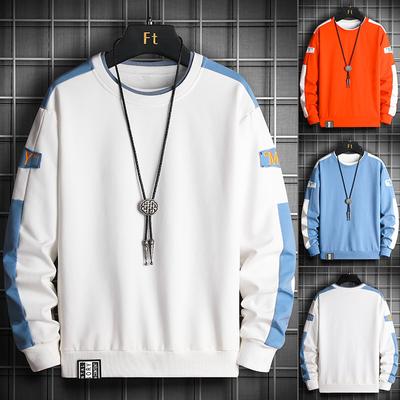 Men's Long Sleeve T-shirt Spring and Autumn New Hoodie Korean Version of The Trend Ins Bottom Shirt Young Students On Clothes