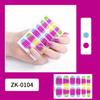 12-finger White No-Bake Nail Decal Fully Coated with Waterproof Long-lasting Nail Patch Simple Wind Nail Polish Adhesive