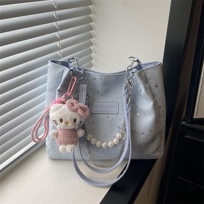 Korean Version of Trendy Fashion Bag Women's New Largecapacity Casual Shoulder Bag Temperament Versatile Commuter Tote Bag